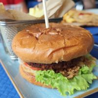 Hamburguesa vegana at Las Tablas del Campillín in Oviedo
