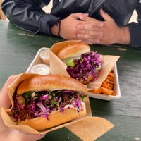 vegan burger at The Farm in Copenhagen