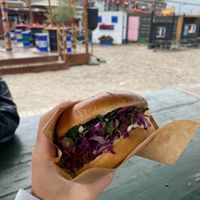 vegan burger at The Farm in Copenhagen