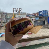 vegan burger at The Farm in Copenhagen