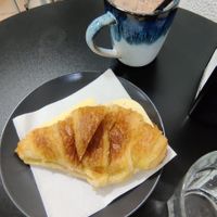 Croissant with vegan cheese at AllVeggie in Alverca Do Ribatejo