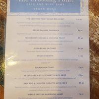 Menu as of 1/9 at Elodie's  in Kirkby Lonsdale