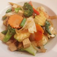 Chilli basil stirfry at Muang Thong Thai in Bendigo