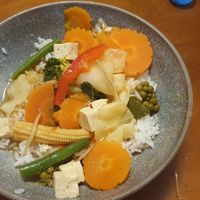 Vegan jungle curry takeaway at Muang Thong Thai in Bendigo