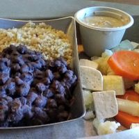 The vegan Zen Platter with customer-requested quinoa sub for brown rice. Ordered to dine in, June 2021. 
 at The Rosendale Cafe in Rosendale