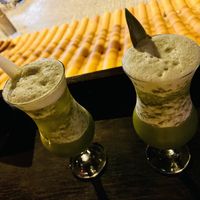 Coconut water, pineapple and mint at Gypsy in Armacao Dos Buzios