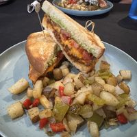 Vegan Breakfast Sandwich  at Spade & Spatula in Rimforest