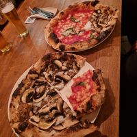 Margherita and portobello pizza 🍕 at Dough Eyed in York