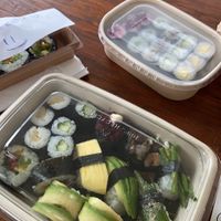 Vegan special box en hosomaki at Delicious & Healthy in Zaandam