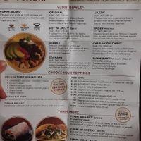 Menu at Cafe Yumm! - Old Mill District in Bend