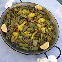 Paella de Verduras at Ida can Machino in Els Muntells