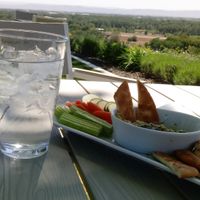 Hummus! Goes great with any beverage.  at Freehand Cellars in Wapato