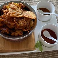 Pakoras (vegan)  at India Curry House in La Fortuna