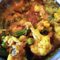 Curry de vegetales at India Curry House in La Fortuna