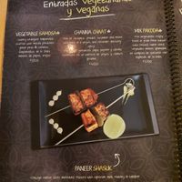 Vegane Vorspeisen at India Curry House in La Fortuna