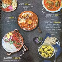 Vegan menus   at India Curry House in La Fortuna