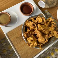 Pakoras   at India Curry House in La Fortuna