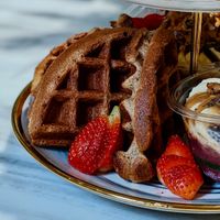 Classic Oat Waffles at Oatberry Cafe - Scotts Square in Central Singapore
