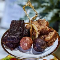 Mini Oat Chocolate Fudge Brownies, Mini Banana Date & Almond Loaf Slices, Macadamia Oat Energy Balls  at Oatberry Cafe - Scotts Square in Central Singapore