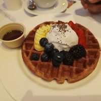 Berry & ice cream waffle at Oatberry Cafe - Scotts Square in Central Singapore