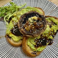 Avocado toast with portobello  at Oatberry Cafe - Scotts Square in Central Singapore