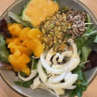 Greens, grains avocado & fennel salad  at Kid Cashew in Mount Pleasant