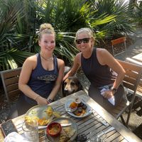 Outdoor patio is so nice. 🌴  at Kid Cashew in Mount Pleasant