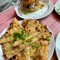 Garlic bread  at Junk y Vegan in Helsinki
