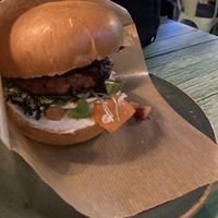 Burger at Junk y Vegan in Helsinki