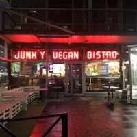 Outside at Junk y Vegan in Helsinki