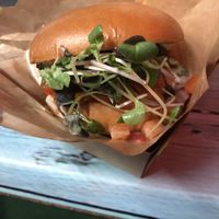 Junky burger  at Junk y Vegan in Helsinki