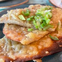 Garlic bread at Junk y Vegan in Helsinki