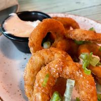 Onion rings at Junk y Vegan in Helsinki