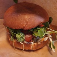 Magical Mushs burger at Junk y Vegan in Helsinki