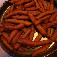 Sweet potato fries at Junk y Vegan in Helsinki