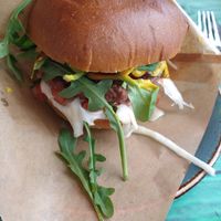 Vegan burger 💚 at Junk y Vegan in Helsinki