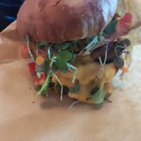 Meatningless burger at Junk y Vegan in Helsinki