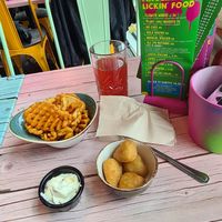 Plant Chili Nuggets and Criss Cross at Junk y Vegan in Helsinki