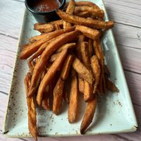 Sweet potato fries  at Junk y Vegan in Helsinki