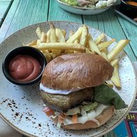 Portobello burger   at Junk y Vegan in Helsinki