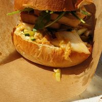 Asian Kiss tofu burger at Junk y Vegan in Helsinki