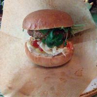 Junky burger at Junk y Vegan in Helsinki
