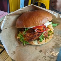 Asian kiss burger at Junk y Vegan in Helsinki