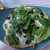 Walk the beets flatbread at Junk y Vegan in Helsinki