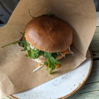 Smashed Burger at Junk y Vegan in Helsinki