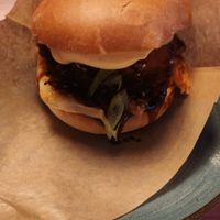 Kimchi burger  at Junk y Vegan in Helsinki