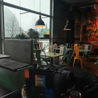 Seating at Junk y Vegan in Helsinki