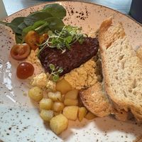 Scramble plate  at Junk y Vegan in Helsinki