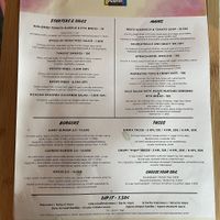 Menu  at Junk y Vegan in Helsinki