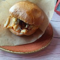 Kimchi burger at Junk y Vegan in Helsinki